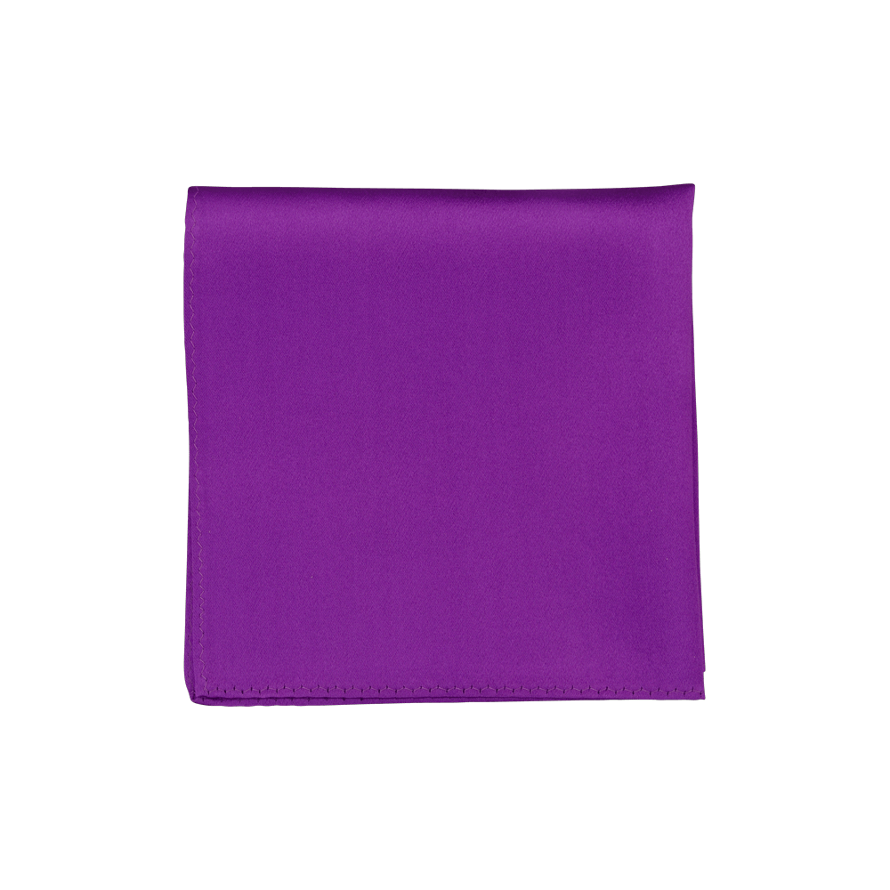 Colour Basis Magenta Smooth Silk Pocket Square - Colour Basis